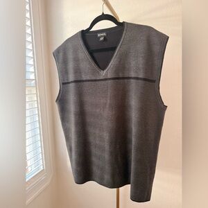 Reunion Sleeveless V-Neck Sweater Vest Men’s XXL Gray Knit
